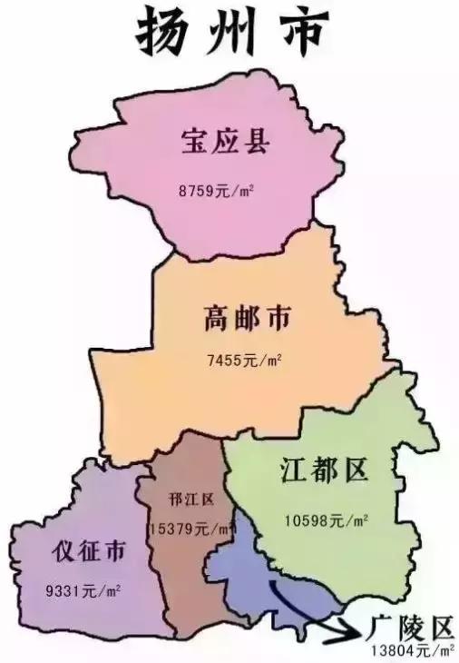 宝应县地图最新概览图